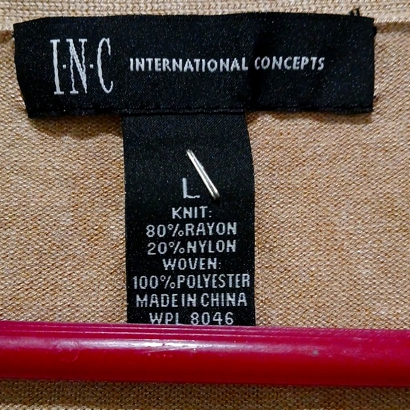 INC International Concepts Brown Top - Picture 3 of 5